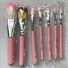 Hello Kitty Cosmetic Brush Kit With Synthetic Hair Sevenpiece Travel Friendly Makeup Tools