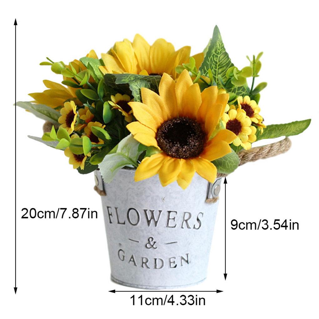 Bonsai de Simulação Flor de Plástico em Vaso Decoração de Casa Flor Artificial em Vaso