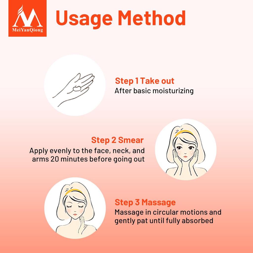 MeiYanQiong Sunscreen SPF50+ - Whitening & UV Protection 30g