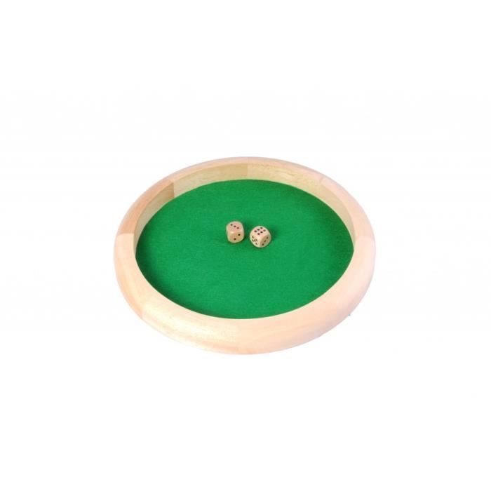 Piste de dés en bois - ENGELHART - 29 cm - Pour enfants à partir de 6 ans