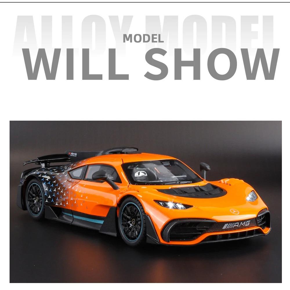 1/18 Benz AMG ONE Super Sports Vehicle Alloy Dieacst Model Car Sound & Light Classic Hobby Collectibles Birthday Gifts