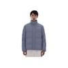 Anta Tréninková řada FW22 Jednobarevná Tištěné Písmeno Zip Teplá Silná Stojáček Péřová Bunda Pánské Svrchní Oblečení Šedá 952247944-3