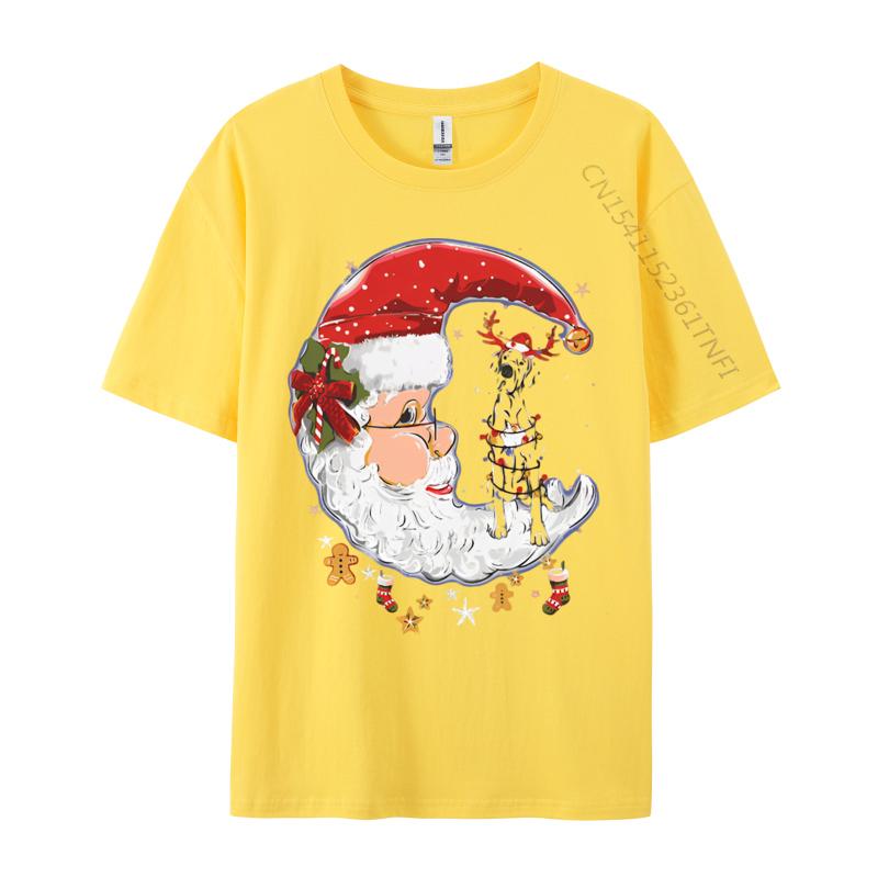Custom Great Dane Dog Santa Reindeer Christmas Tshirt Black Top Tshirts New Tops T Shirt Cotton Boy Customized