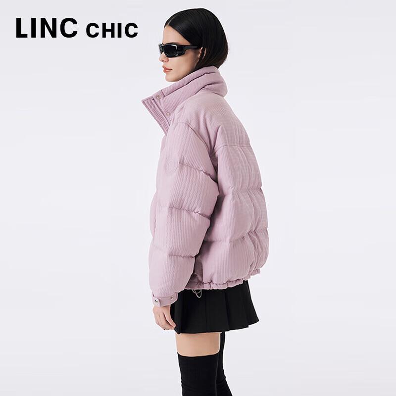 Jinyujie Women's Y23801323 Short Printed 90% Duck Down Puffer Jacket