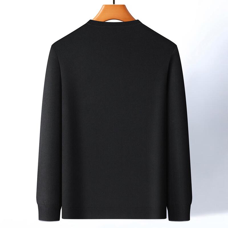 Futing Men's Tencel Lyocell Blend Crew Neck Knit Sweater