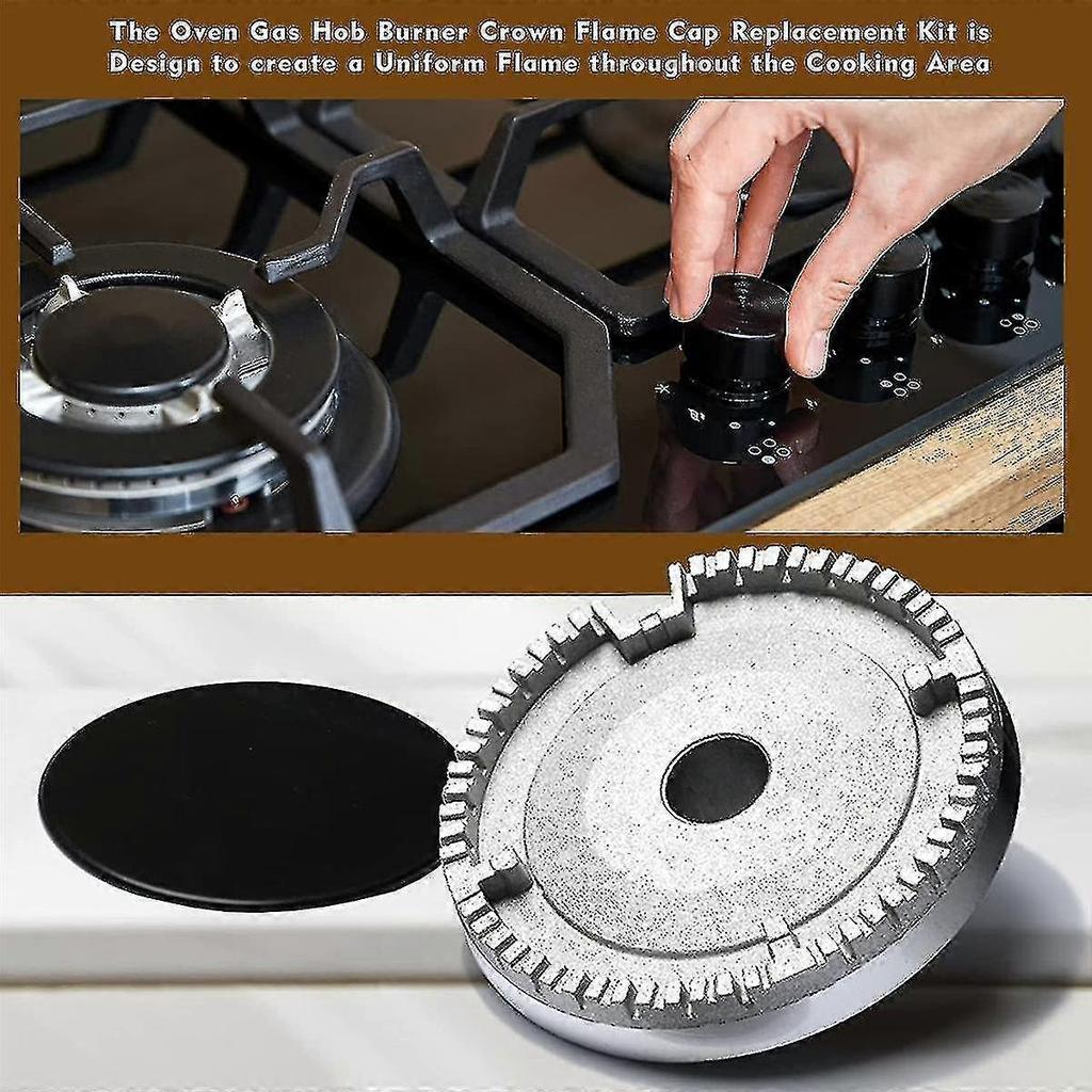 Cooker Hat Set Stove Lid Upgraded, Gas Hob Crown Cap, Gas Cap Fits Gas Stove Burners - CHUN
