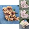 9 Head Rose Faux Flower Bouquet For Wedding Decor Home Staging Photography Props