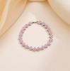 XF Multicolor Four-leaf Clover Bracelet Rainbow Tennis Bracelet Chic Alloy Bangle Luxurious Fashion Jewelry for Women