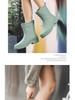 Damen Stiefeletten Regenstiefel im koreanischen Stil - Trendig, wasserdicht, rutschfest, ideal für Outdoor-Arbeiten und Autowäsche.