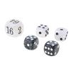 Elegante perlmuttartige Würfel für Spielebegeisterte Acryl-Spielwürfel Zubehör Klassisches Perlenwürfelset für Backgammon