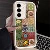 Phone Case for Samsung Galaxy A17 A16 A15 A14 A13 Italian Sicilian Style Floral Pattern A56 A36 A26 A55 A35 A25 A54 A34 A24 A53