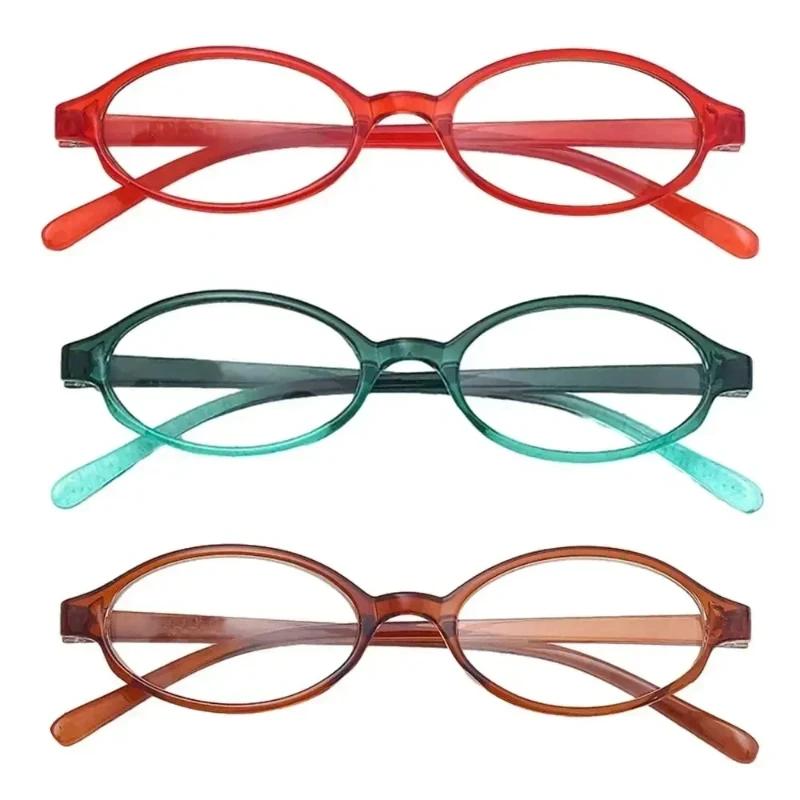 Unisex Small Frame Minus Diopter Eyeglasses Fashion Oval High Definition Myopia Eyewear Ultra Light Near Sight Goggle 0 To -4.0