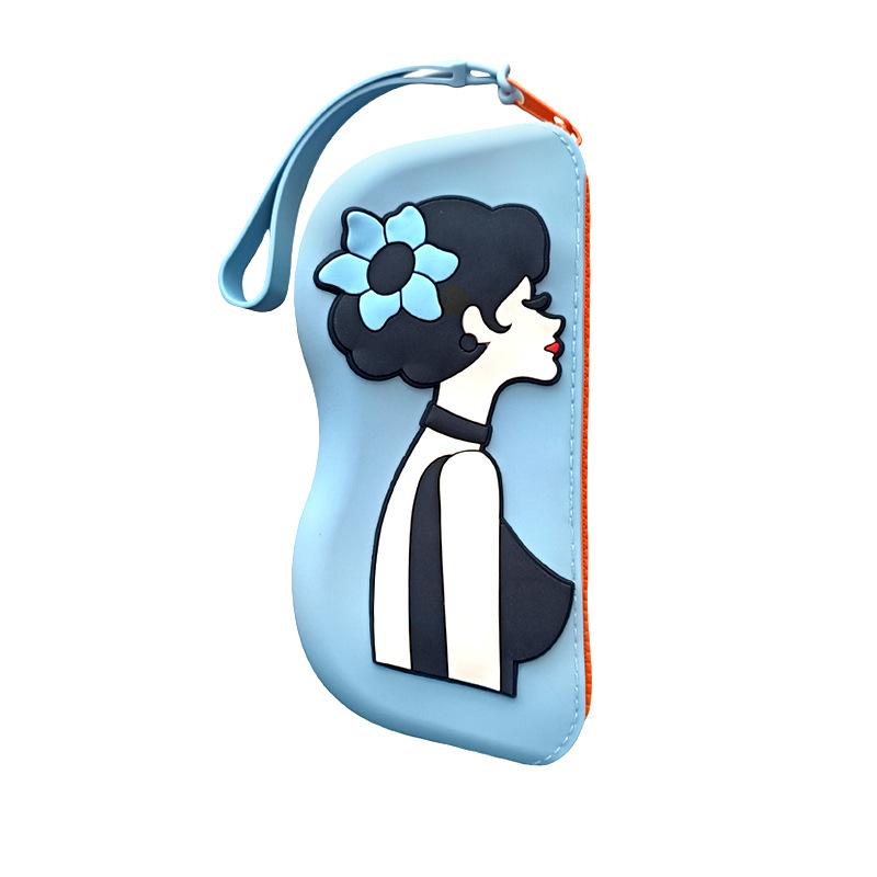 Modische Tragbare Multifunktionale Brillen Tasche Wasserdicht Staubdicht Münzbeutel Silikon Kleine Gegenstände Taschen Brillenetui für Reisen