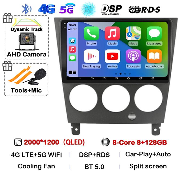 Android 14 Carplay Auto 4G Wifi For Subaru Impreza GD GG 2002 - 2007 Car Radio Multimedia Player GPS 360 Camera Stereo Head Unit
