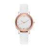 Women Faux Leather Strap Watch Luminous Round Dial Analog Watch Minimalist Ladies Casual Formal Wristwatch Gifts for Her