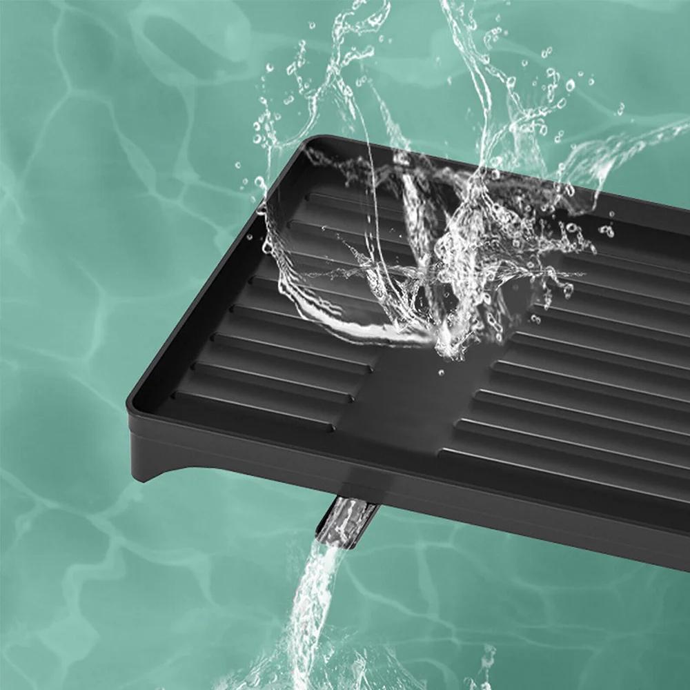 For Dish Drying Rack 2-Tier Compact Kitchen Dish Rack Dish Drainer With Chopstick Cylinder Kitchen Drainer Rack With Spout