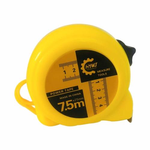 HYWJ 7.5m Convex Tape Measure, Scale Distance Measuring Device with Easy-to-Read Graduations, DIY Work Tool, Carpentry Tool, 25mm Wide x 7.5m Long, St