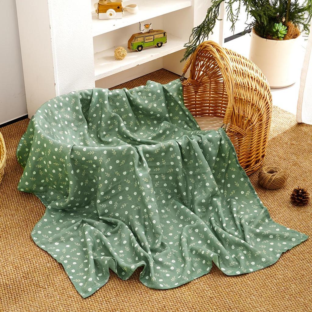 Kangobaby Pure Cotton Double Layer Baby Blanket & Swaddle
