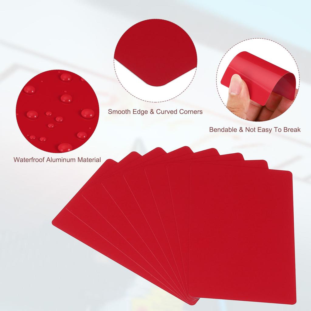 100/200/300 Pezzi Biglietti da Visita Metallici Vuoti Spessore 0,21 mm 3,4x2,1 Pollici Alluminio Incisione Laser Stampabile Biglietto Nome per Fai da Te Personalizzato