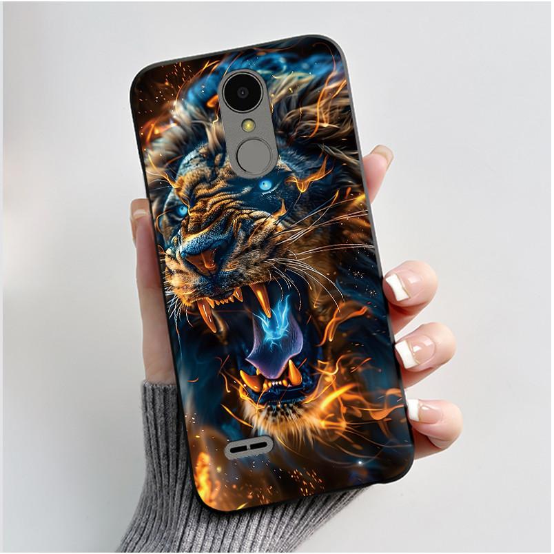 Casing For LG K4 2017 X230/LG K8 2017 X300 Slim Case Aesthetic Luxury Cute Cool Boys Girls Black Matte Soft Silicone Back Cover