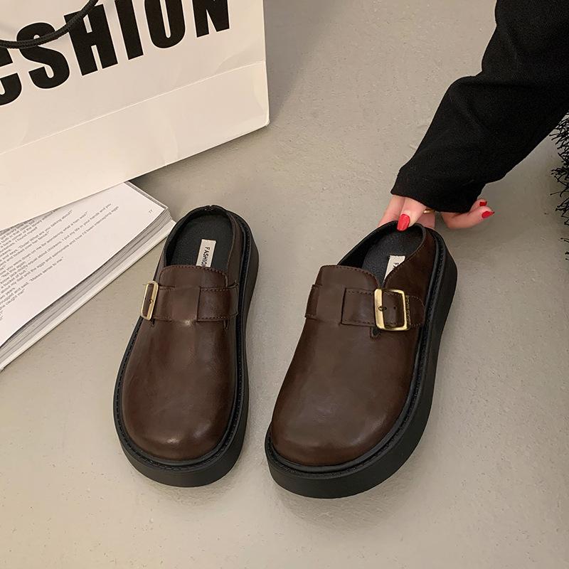 

Домашние тапочки без задника для беременных, с нескользящей мягкой подошвой, для ношения весной и осенью 39 коричневый