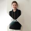 2025 Autumn-Winter Women's Cashmere High-Neck Striped Zipper Sweater