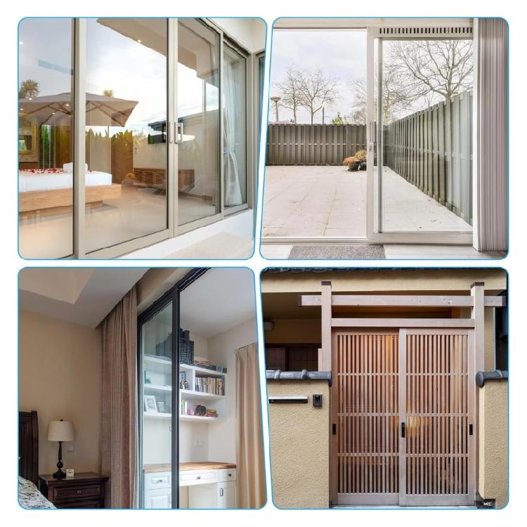 4PCS Sliding Door Mounting Brackets High Strength Metal Construction Hanger Plates for Secure Overhead Track Assembly