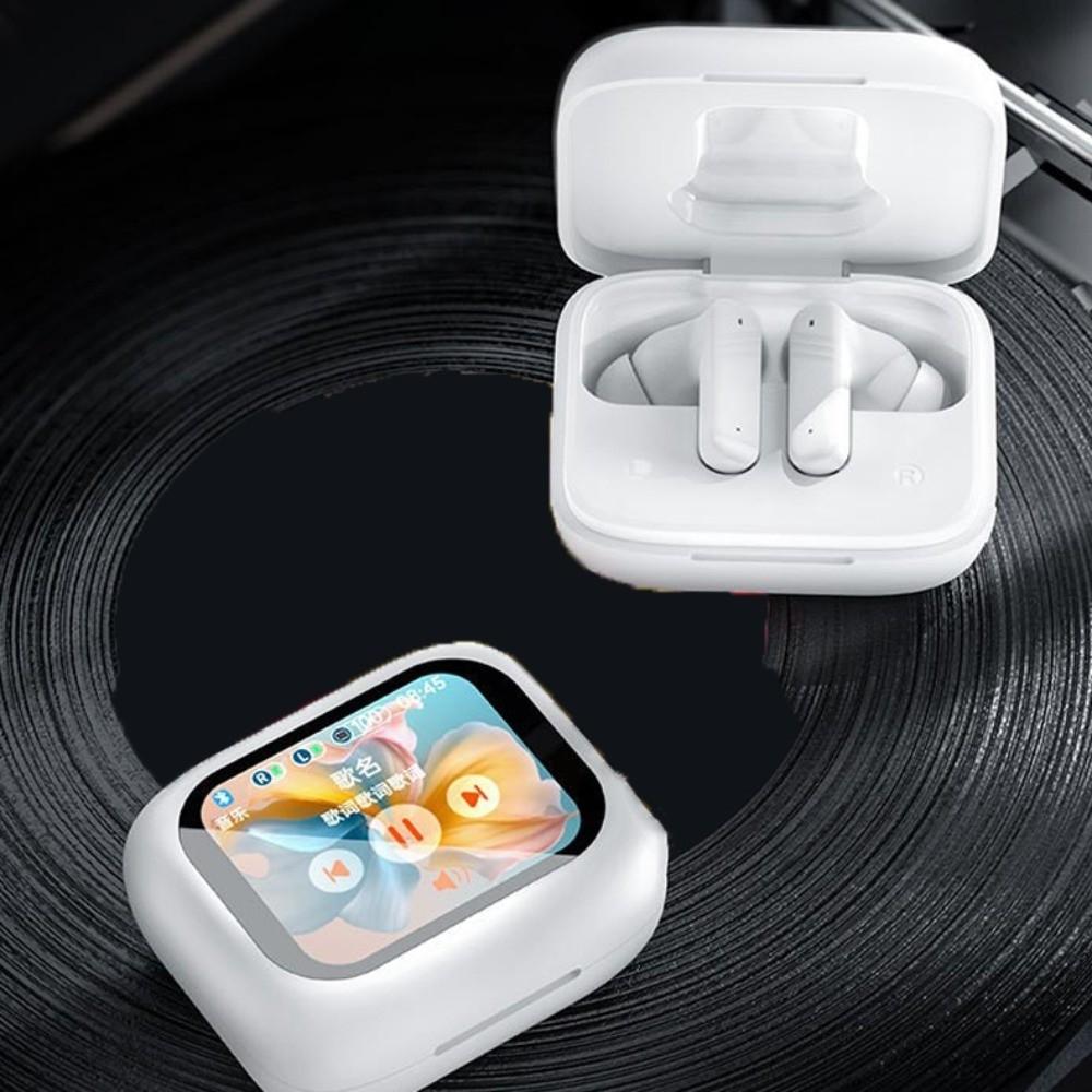 Bluetooth 5.4 ANC Bluetooth Earphones Smart LCD HiFi Stereo Earphones  Mobile Phone Universal