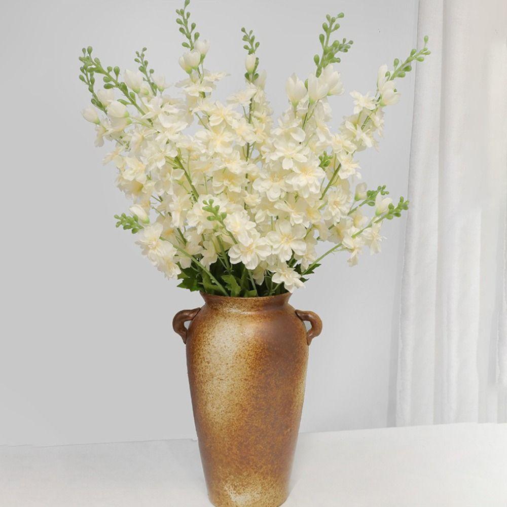 Long Stem Artificial Delphinium Flowers 84 CM Length Long Stem Flowers Table Centerpieces