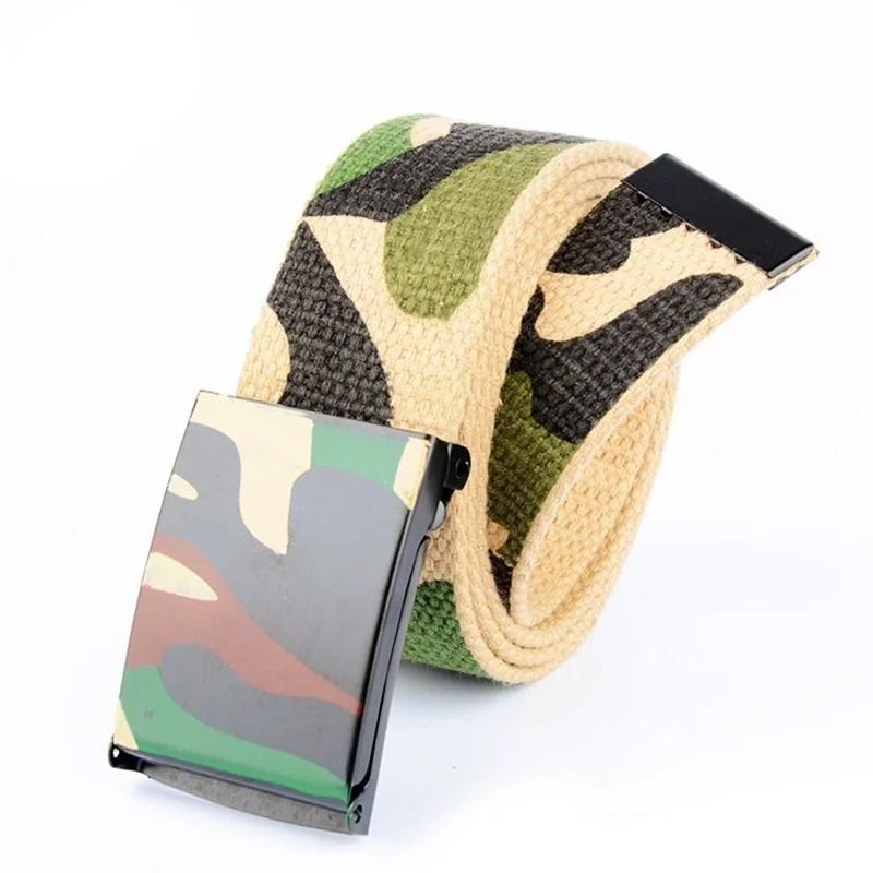 Baumwoll-Canvas Schnallengürtel Neu Graffiti Camouflage Herren Jungen Unisex Schlichtes Gurtband
