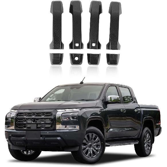 

Exterior Door Handle Cover for Mitsubishi Triton & L200 2024 2025 Accessories, ABS Auto Outside Door Handle Protector Cover Trim