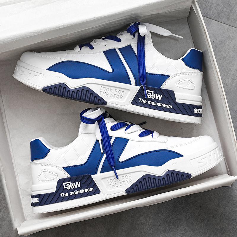 

Men s shoes spring and autumn 2025 new men s high-end sense of sports and leisure work platform heightening versatile trend board shoes 44