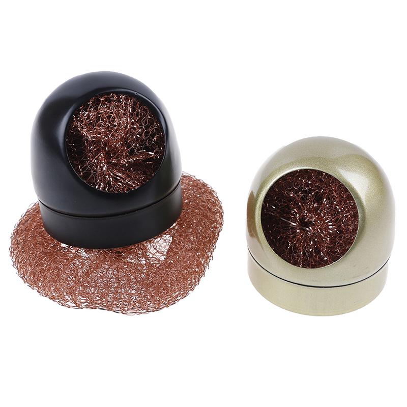 Welding Soldering Solder Iron Tip Cleaner Cleaning Steel Wire With Stand Set