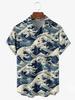 Nuove Camicie Hawaiane da Uomo Manica Corta Stile Giapponese Stampa 3D Onda Ukiyo-e Grafica Abbigliamento Estivo Streetwear Camicie Maschili