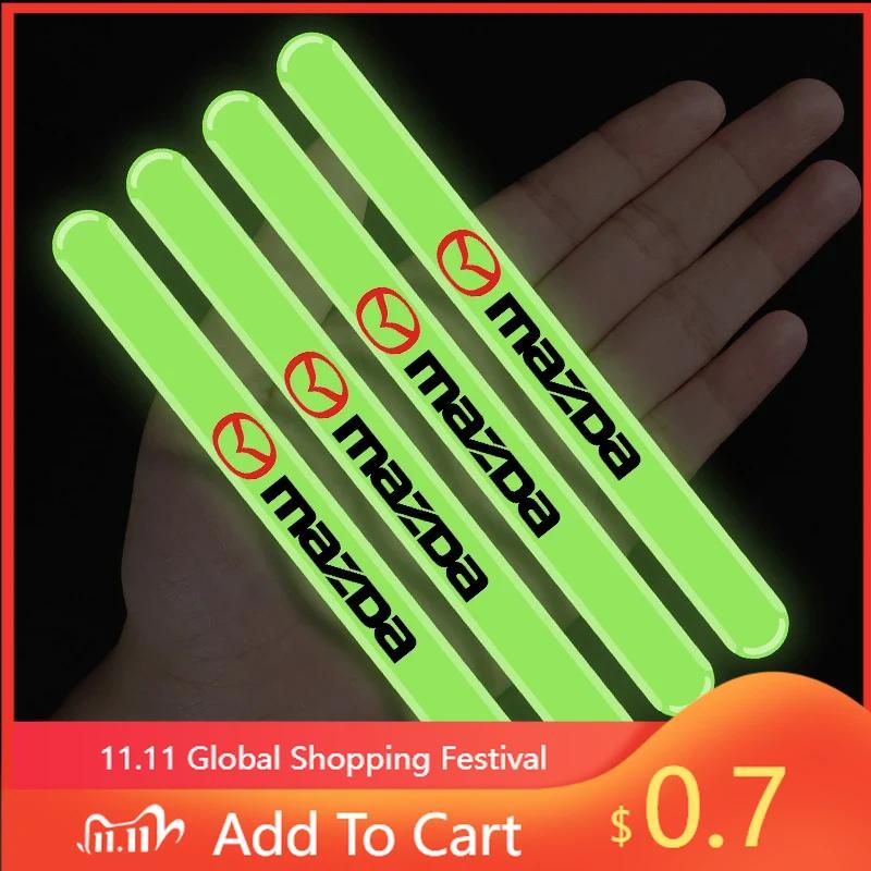 

2025 Hot Luminous Car Door Bumper Anti-Scratch Protector Decal for Mazda MS Speed CX4 Atenza Axela MX5 CX7 CX5 CX9 323 RX8 626 C