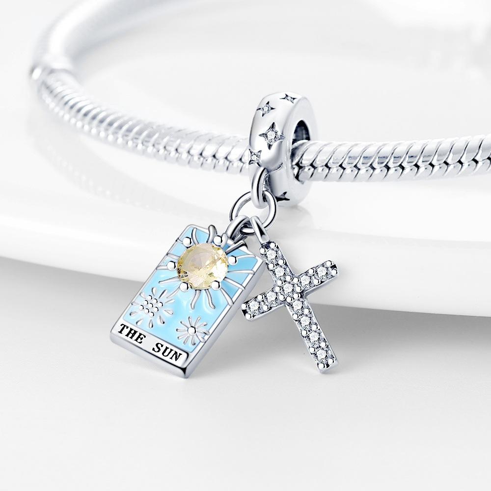 2026 Wings Feather Eternal Love Charm Charm Beads DIY Jewelry Bracelet Accessories 925 Silver