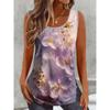 T-shirt da Donna Estiva Senza Maniche Stampa 3D Moda Versatile Traspirante Tendenza Casual