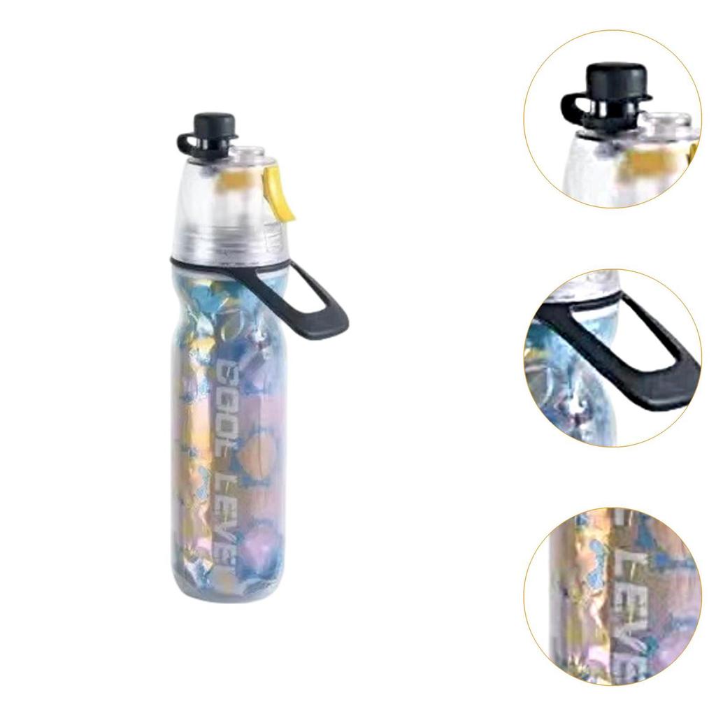Misting Bottle 500ml 2 in 1 Mist & Sip Insulated Portable Spray Water for Outdoor Gym Soccer