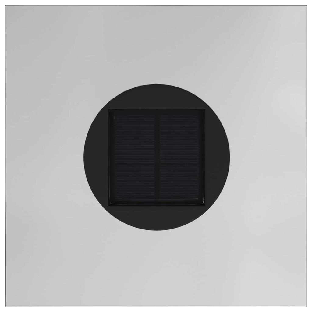 Solar LED Path Light 2 Pcs Silver Galvanized