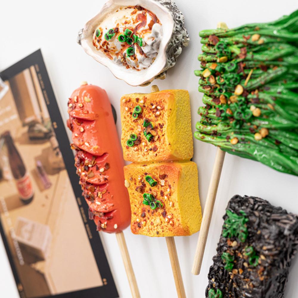 

3D Simulation Food Refrigerator Stickers Stereo Supper Personality Design Creative Home Decoration Photos Iron Magnetic Gift