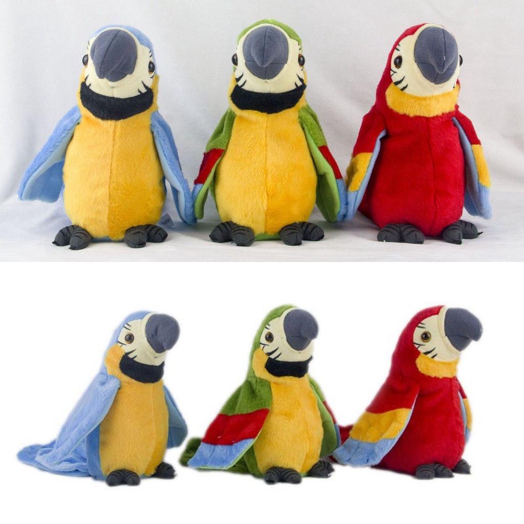 Electric Talking Plush Parrot Toy- Learn To Speak And Flap The Wings- Ideal Children's Gift