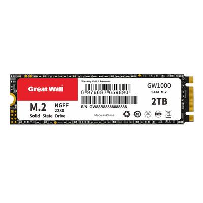 Built In Hard Disk GreatWall GW1000 SATA M.2 2280 TLC Particle 128GB/256GB/512GB/1TB/2TB SSD