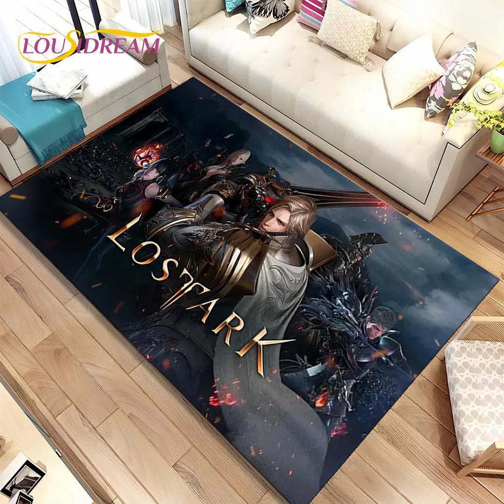 3D Lost Ark Game Gamer Cartoon Area Rug,Carpet Rug for Living Room Bedroom Sofa Doormat Decoration,kids Play Non-slip Floor Mat