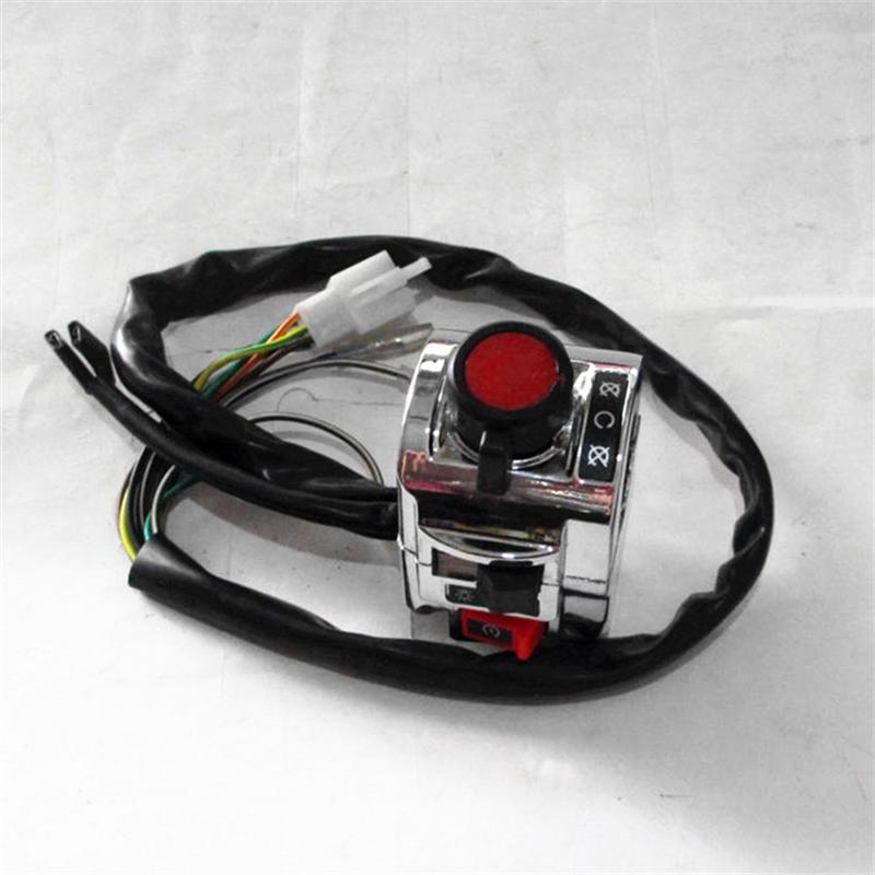 silver aluminum motorbike control universal 22MM motocross controller multifunction metal motorcycle switch moto accessories silver right