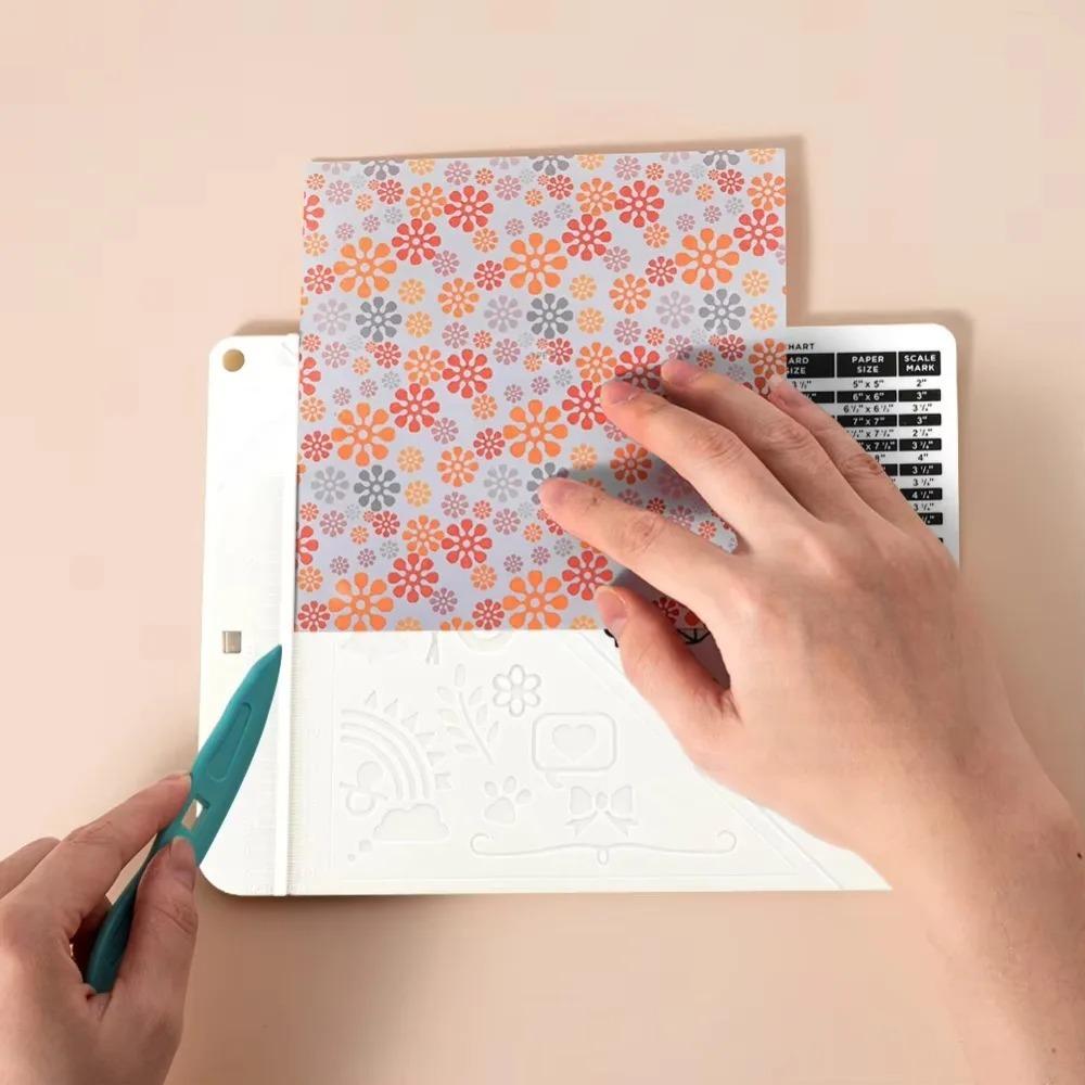 With Paper Cutter Envelope Maker Board Measuring Grid Card Making Scoring Board Art Class