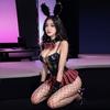 Sexy Bunny Girl Cosplay Kostýmy Ženy Vyprázdnění Erotické prádlo Set Anime Králík Noční klub Role Play Outfity Sex Porno Uniforma