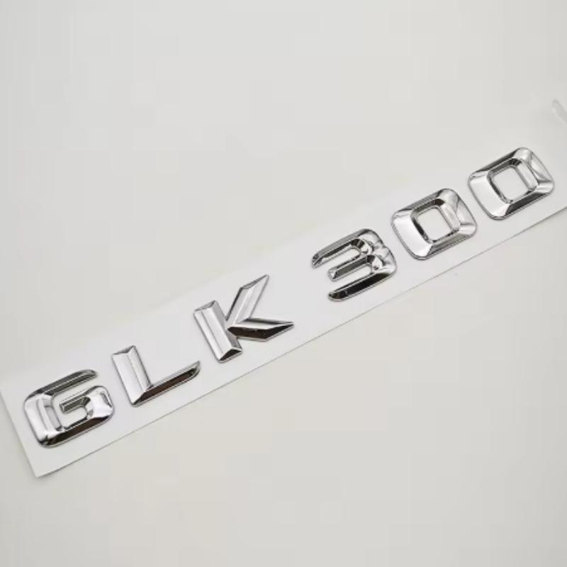 3D ABS Letters Logo GLK220 GLK300 GLK350 Badge Rear Trunk Sticker For Mercedes Benz GLK220 GLK300 GLK350 X204 Accessories