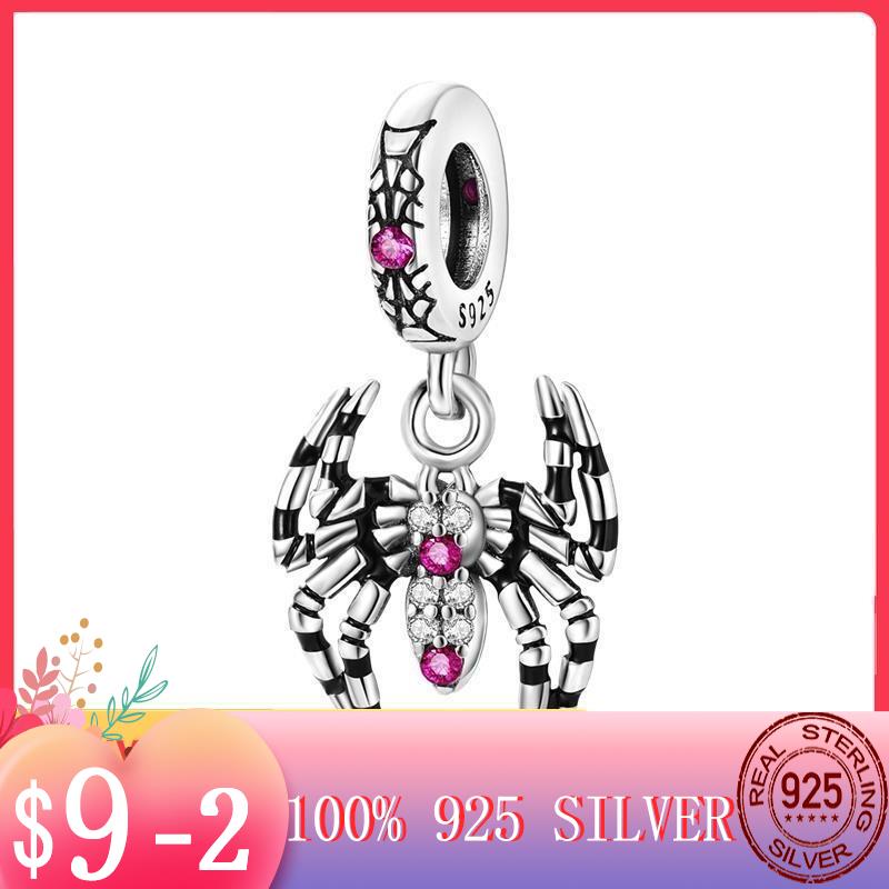

Exaggerated Spider Retro Punk Beads Silver Color Dangle Charms fit Original MULA Bracelet Necklace Pendant Women Jewelery Making