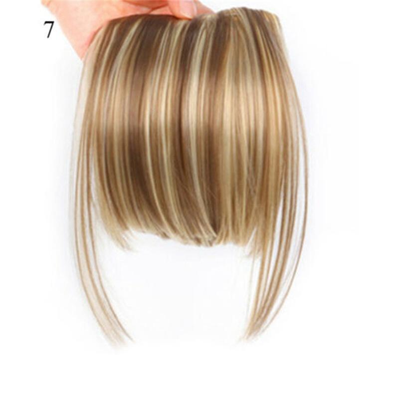 One Piece REAL Natural Hair Extension Fringe Bangs Clip Real Thick As Human