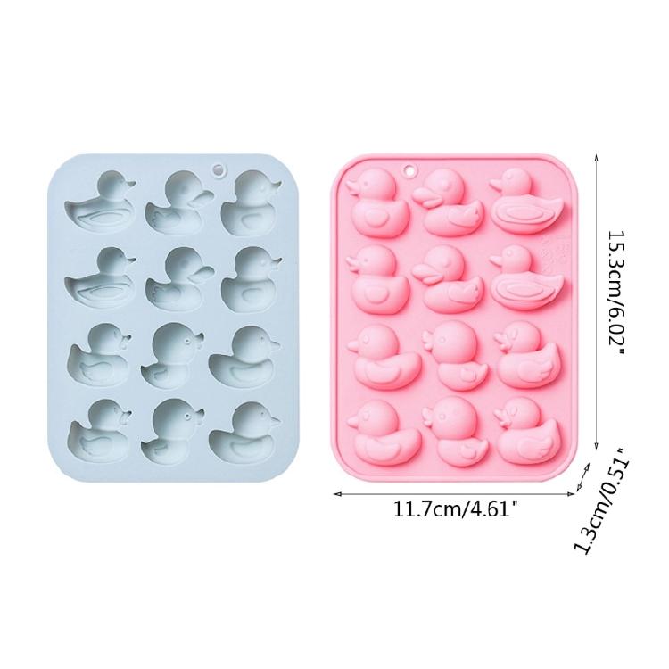 12 Cavity Ducks Resin Mold Fondant Silicone Mold DIY Cake Pastry Baking Mold